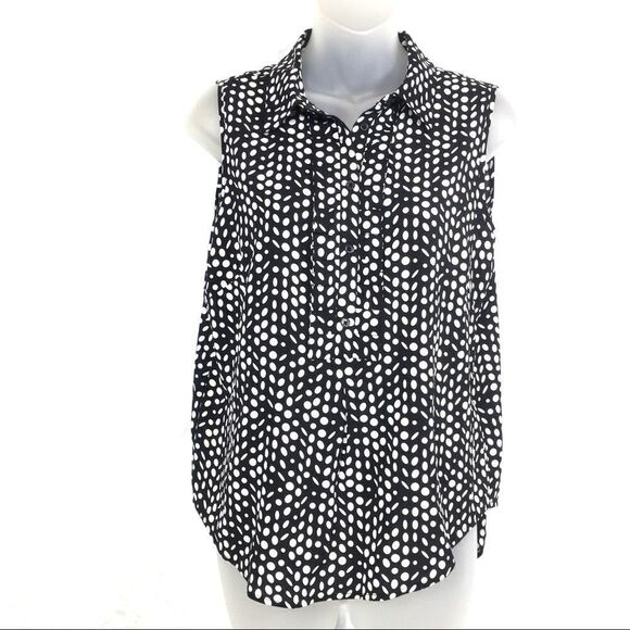 Tommy Hilfiger sleeveless black white polka dots - Picture 5 of 7